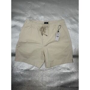 Express Men's Size Small 7" Comfort Waist Drawstring Chino Shorts - Ivory/Cream